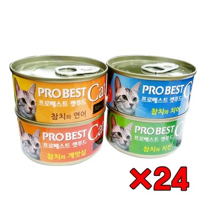 프로베스트 캣푸드 캔 4종콤보 x24 리뷰후기