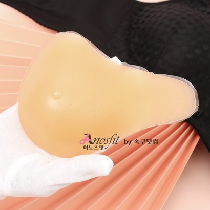 Anosfit 유방암브래지어전용 V형 실리콘브라패드 써지브래지어전용 인조가슴 인조유방 브라패드 사이즈 옵션별별도가격 1개
