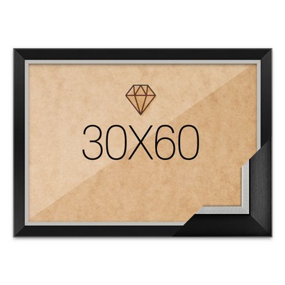 보석십자수액자 30x60 고급형 모던블랙