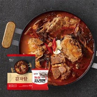 주)미미의밥상 감자탕 4라면사리_국내산등뼈 리뷰후기