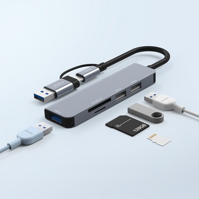 orac 프로토 5포트 USB 젠더 C타입 멀티 허브 R-HUB5