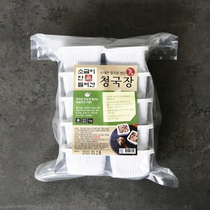 정들콩 국내산 콩으로 만든 무염 청국장 리뷰후기