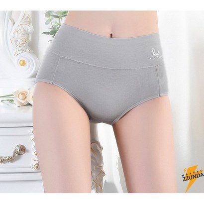 마켓쩐다 개과불린 벌집 스판 하이웨스트 여성용 팬티 7장 -4X