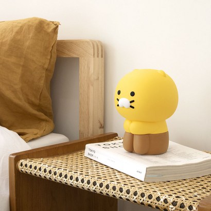 카카오프렌즈 춘식이 무드등 침실 거실 인테리어 소품 실리콘 재질 3단계 조절 가능 USB 건전지 사용 가능