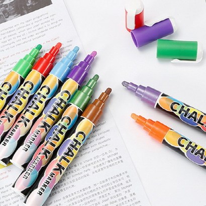 다파요 윈도우 마카 글라스펜 10색 유리펜 글래스 와인잔낙서 유리 글라스펜 파티용품 레터링 글씨 그림
