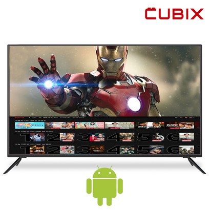 삼성패널 중소기업 스마트티비 43인치 UHD 4K TV ED 스탠드형 벽걸이 가능 자가 설치 방문 설치 넷플릭스 유튜브