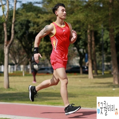 마라톤복 조깅복 런닝복 운동복 육상복 남녀 속건 운동 경기 훈련 나시
