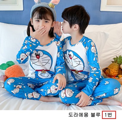 아동용 실내복 남아 여아 유아 긴팔 긴바지 상하의 어린이 캐릭터 잠옷