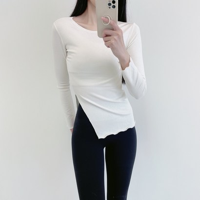 로라벨 코어 필라테스복 여성 요가복 커버업 운동복 긴팔 상의