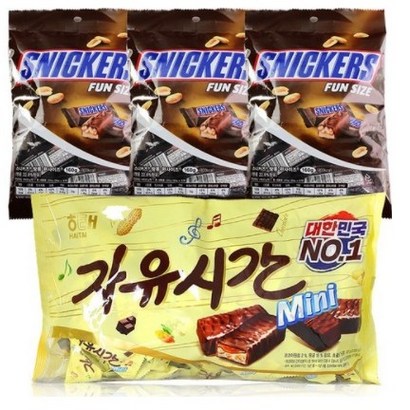 자유시간 스니커즈 초코바 간식