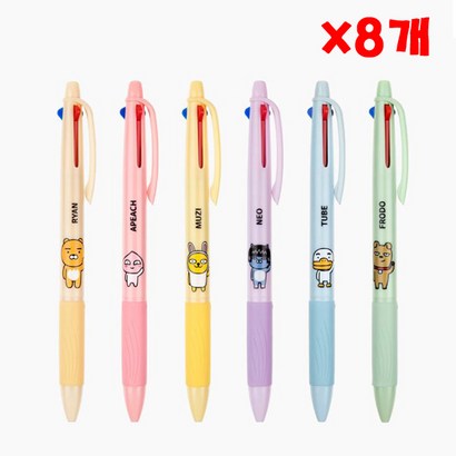 아이콘스 카카오프렌즈 3색 볼펜 X 8개 0 랜덤발송 멀티펜 리뷰후기