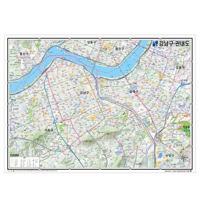 지도샵 서울시 강남구 지형 지도 X 리뷰후기