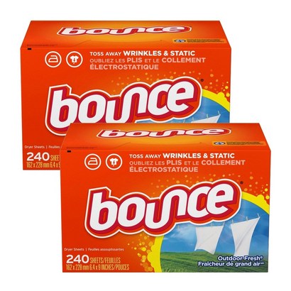 Bounce 바운스 섬유 패브릭 유연제 세탁 건조기 드라이어 시트 240매