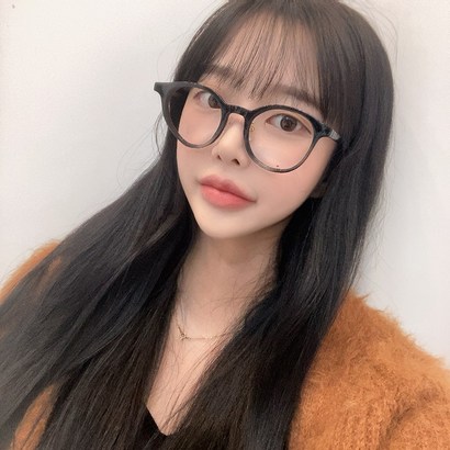 바나나마켓 남녀공용 편안한 착용감 블랙 라운드 뿔테안경 리뷰후기