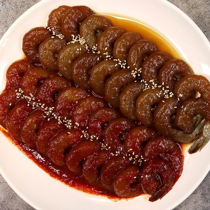 쫄깃한 밥도둑 먹기편한 깐 새우장 간장 양념 리뷰후기