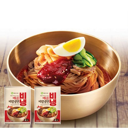 이가자연면 매콤비빔냉면 4인식 파우치2개 유통기한임박 2022121 리뷰후기
