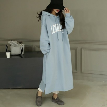 베니코코 여성용 레베카후드 기모원피스