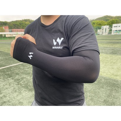 윈어블 자외선차단 무봉제 검정 팔토시 쿨토시 자외선 차단 아쿠아 쿨링토시