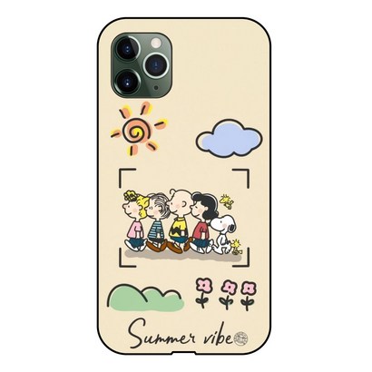 폰킹덤 YEOW FRIEND WHITE 스누피 찰리브라운 휴대폰 범퍼 케이스