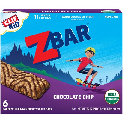 클리프 어린이 Z 바 초콜릿 칩
