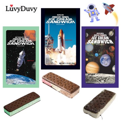 uvyDuvy 녹지않는 아이스크림 3종 우주식품 NASA 리뷰 후기