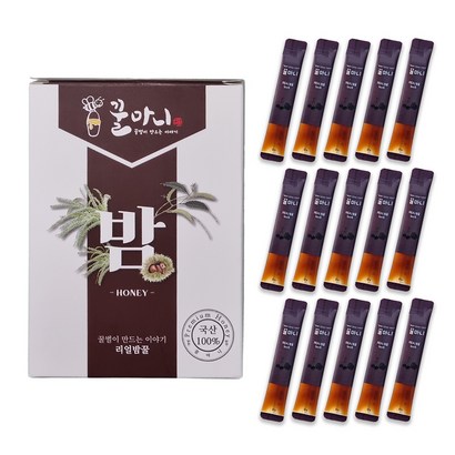 꿀마니 국내산 천연벌꿀스틱 15개입