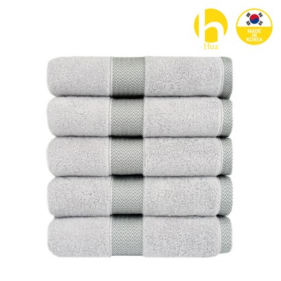 HUA 프리미엄 텔타올 30수 코마사 5매 국산 고급세면타올 리뷰후기