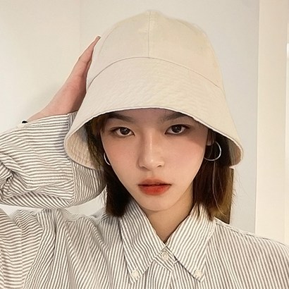 아리샵 작은얼굴 사계절 원형 데일리 심플 여성 버킷햇 벙거지 모자