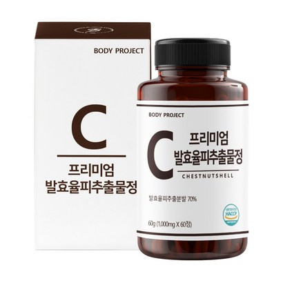 바디프로젝트 프리미엄 발효율피 추출물정 60정