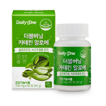 데일리원 더블버닝 카테킨 알로에 영양제 리뷰후기