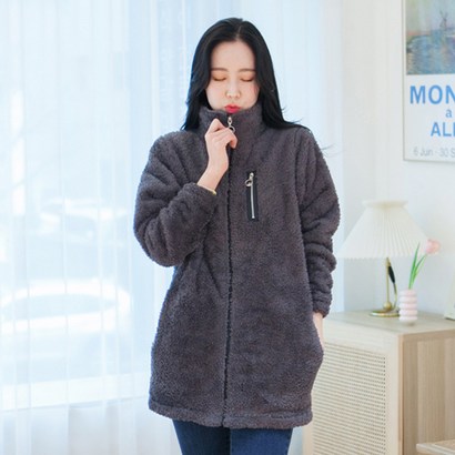 메르 양털 카라집업