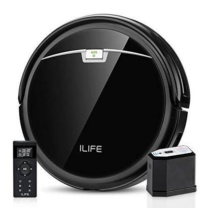 iife a4s ro 로봇 청소기 최대 a 전기벽 저소음 자동 자가 충전 로봇 청소기 단단한 바닥부터 중간 크기의 카펫까지 청소 블랙