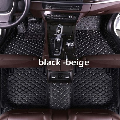 MINI CLUBMAN FOUR DOOR 용 가죽 자동차 바닥 매트 2016 2017 2018 맞춤형 자동 발 패드 자동차 카펫 커버 리뷰후기
