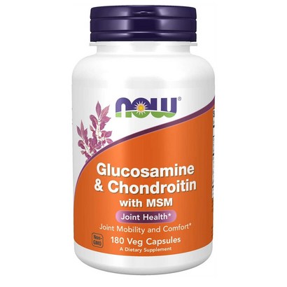 NOW Foods ucosaine & Chondroitin with S 나우 글루코사민 콘드로이틴 조인트 헬스 180정