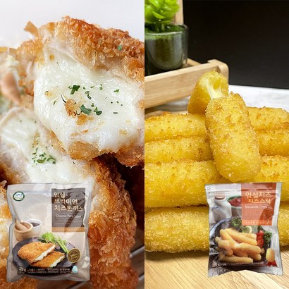 집반찬 간식추천 치즈폭포 임실치즈돈까스 치즈스틱 골라담기 리뷰후기