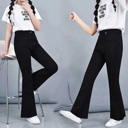 알럽베이비 주니어 나팔 바지 아동 밴딩 스판 슬렉스 팬츠 여아 봄 가을 부터 겨울까지 편하고 예쁜 초등학생옷