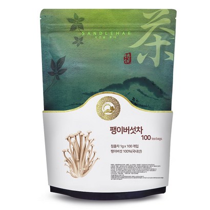 국산 볶은 팽이버섯차 티백