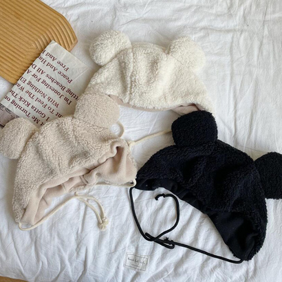 뽀글이 양털 곰모자 여행 캠필용 보드용 커플템 나혼자산다 기안84 인싸템