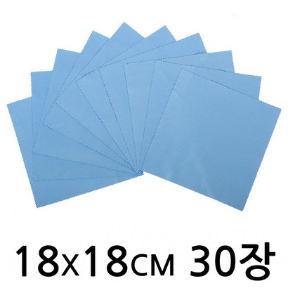 스마트크린 극세사 안경닦이 18x 30장 안경크리너 선글라스 렌즈크리너 국내생산