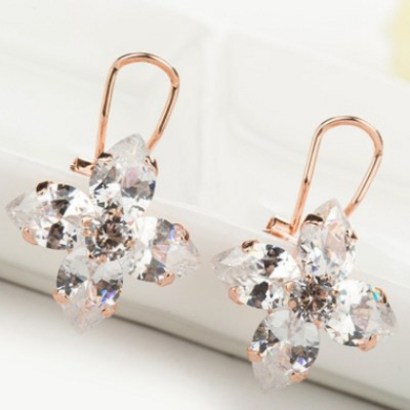 수스다 크리스탈 홀릭로즈 귀걸이 earrin 패션귀걸이