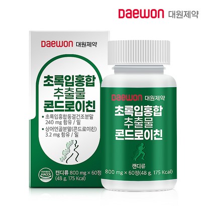 대원제약 초록입홍합추출물 콘드로이친 60정