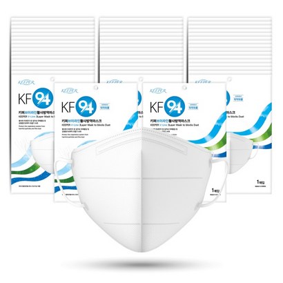 키퍼 브이라인 황사방역 마스크 KF94 화이트 50매