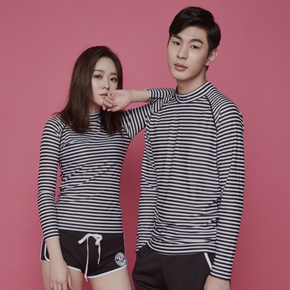 알스트로 스트라이프 래쉬가드