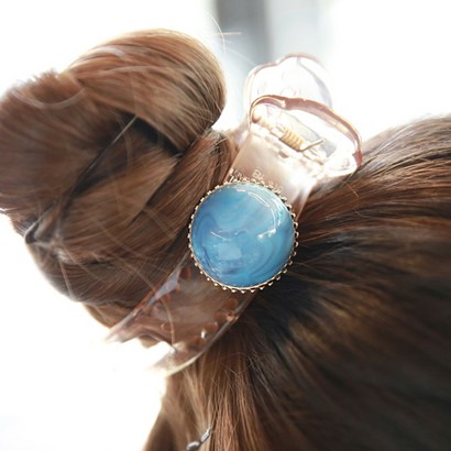 미스21 심플 터키석 집게핀 헤어핀 머리핀 여성 여자 성인 hairin