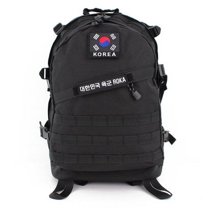 후아미 3D 밀리터리 백 검정 군용가방 군인가방 군인배낭