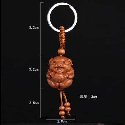 열쇠고리 복돼지 사업번창 대박 불로장수 의형제 복숭아나무 키체인
