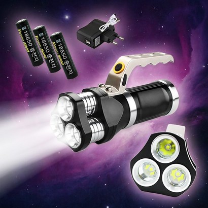 원동쓰 CREE X 2 충전식 3600루멘 ED 써치라이트 랜턴