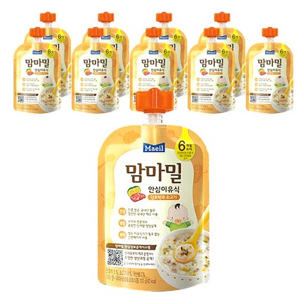 맘마밀 안심이유식 6개월부터, 단호박과 소고기, 10개입