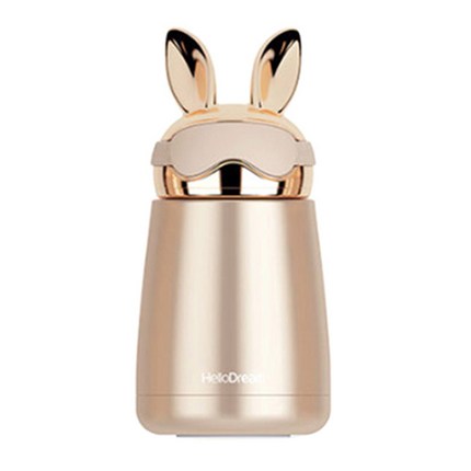 푸코 T24 래빗 파일럿 보온병, 골드, 300ml