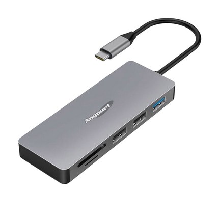 애니포트 7 in 1 C타입 멀티 컨버터 닌텐도 스위치 호환 AP-TC71PH, 혼합색상